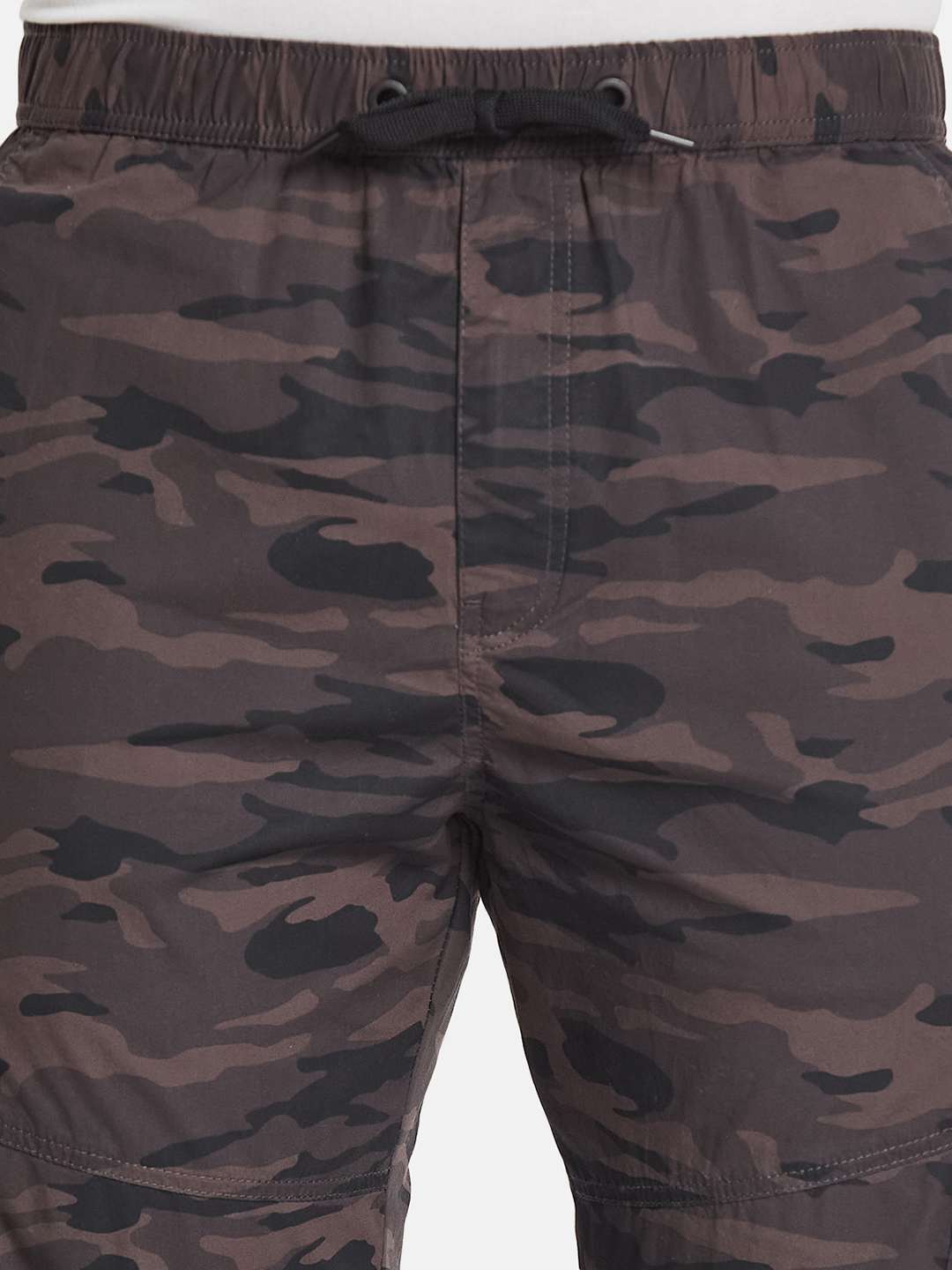 Octave Men Camouflage Printed Cotton Regular Fit Track Pants