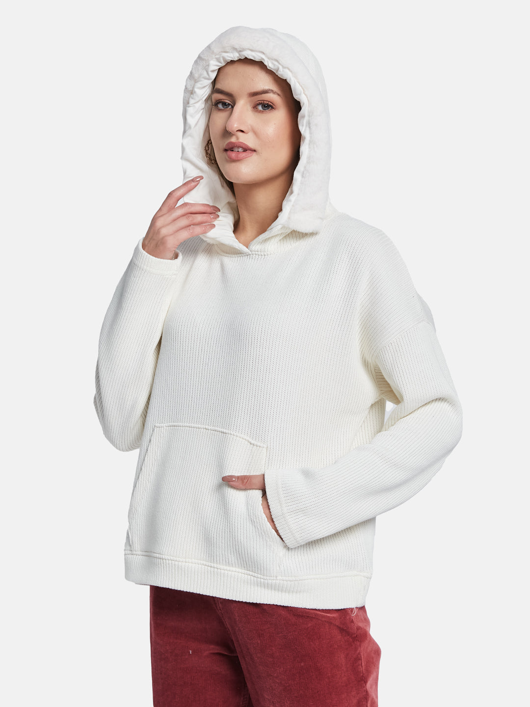 METTLE Women Hooded Sweatshirt