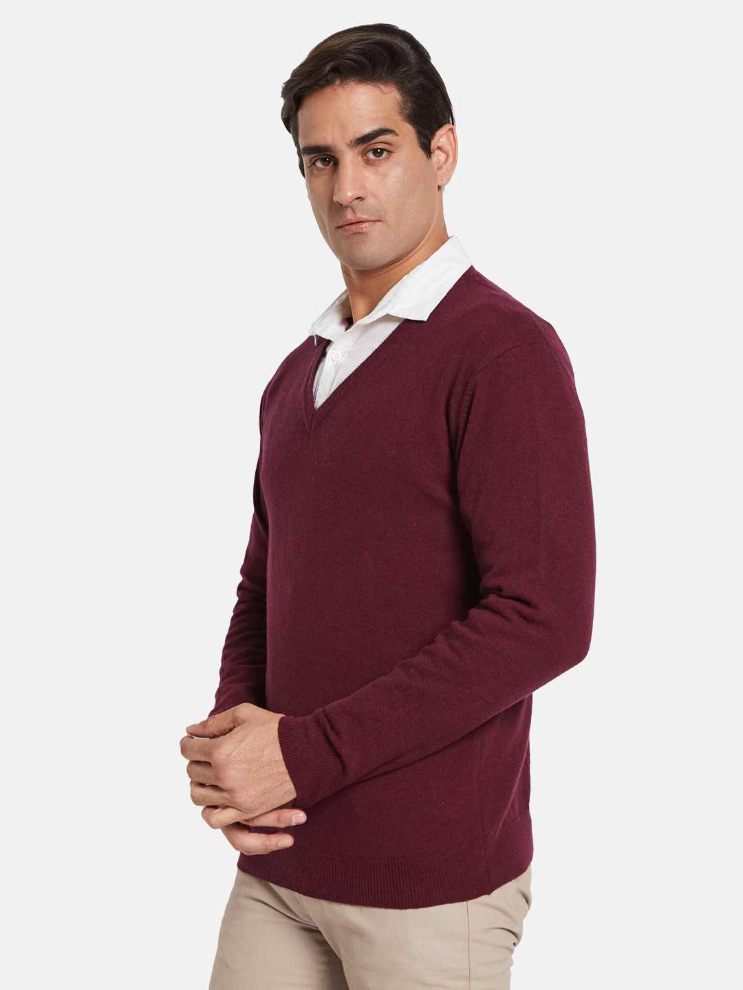 METTLE Men Woollen Pullover
