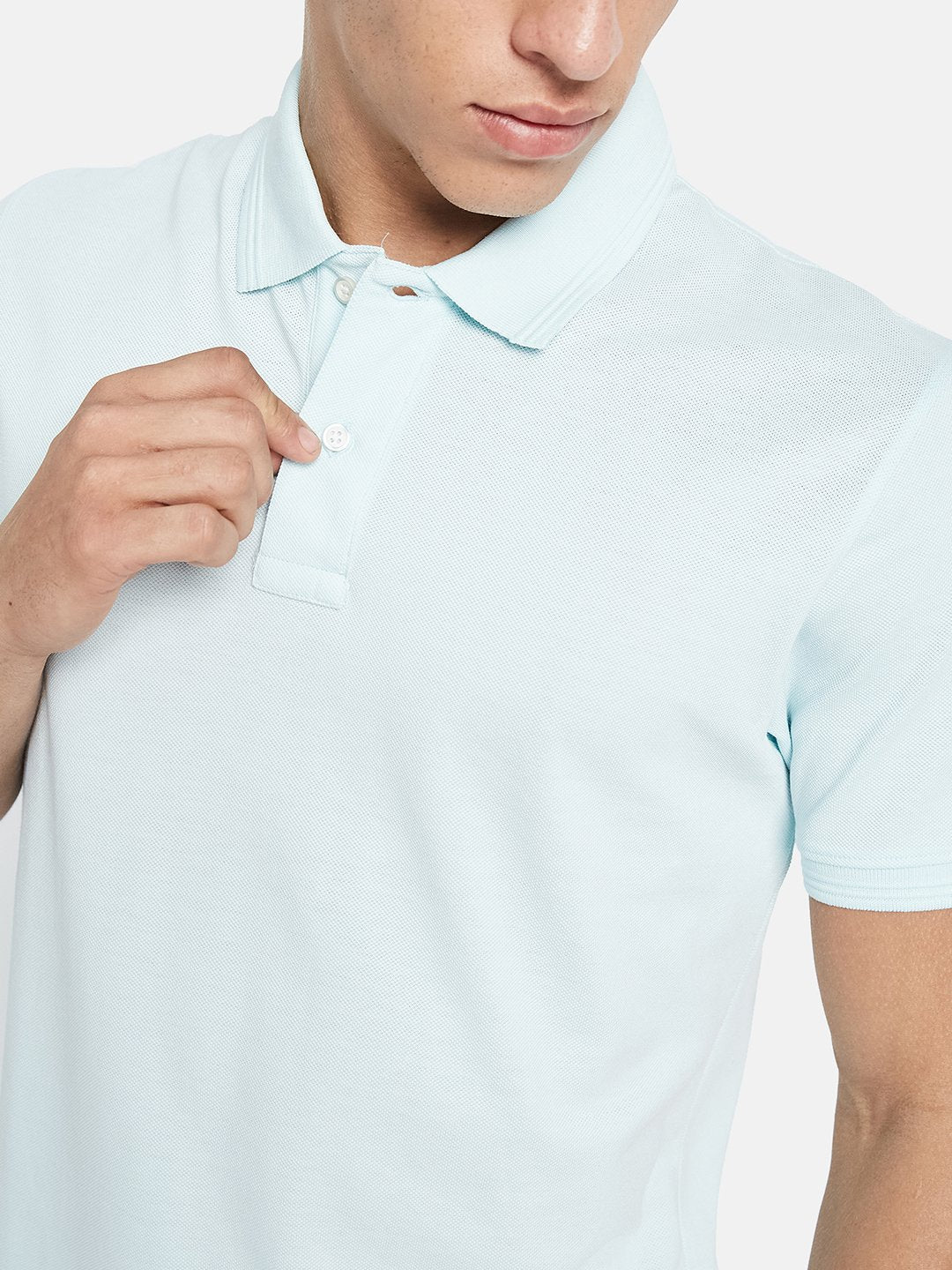 Octave Men Polo Collar Slim Fit T-shirt