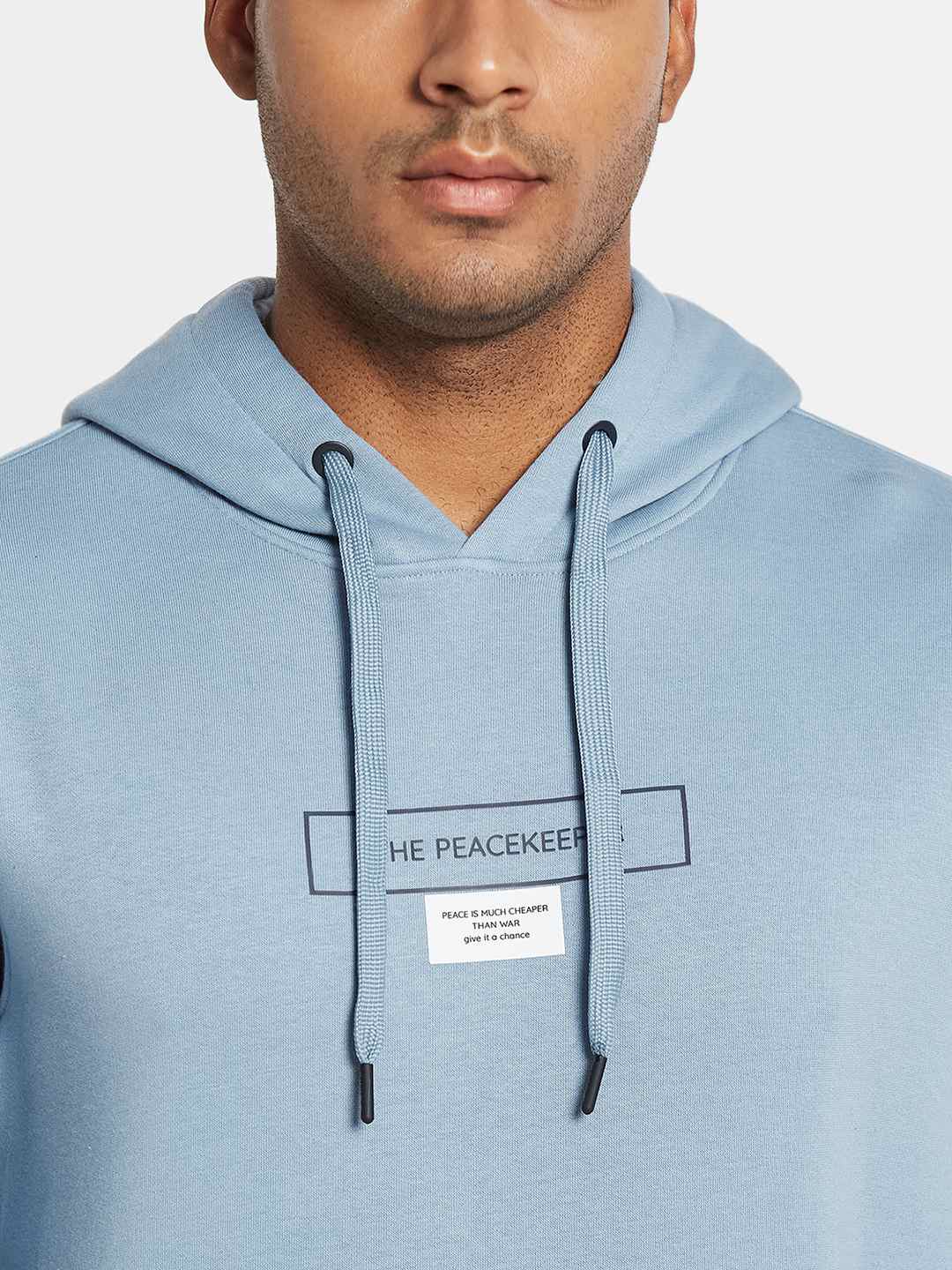 Octave Men Printed Hooded Sweatshirt