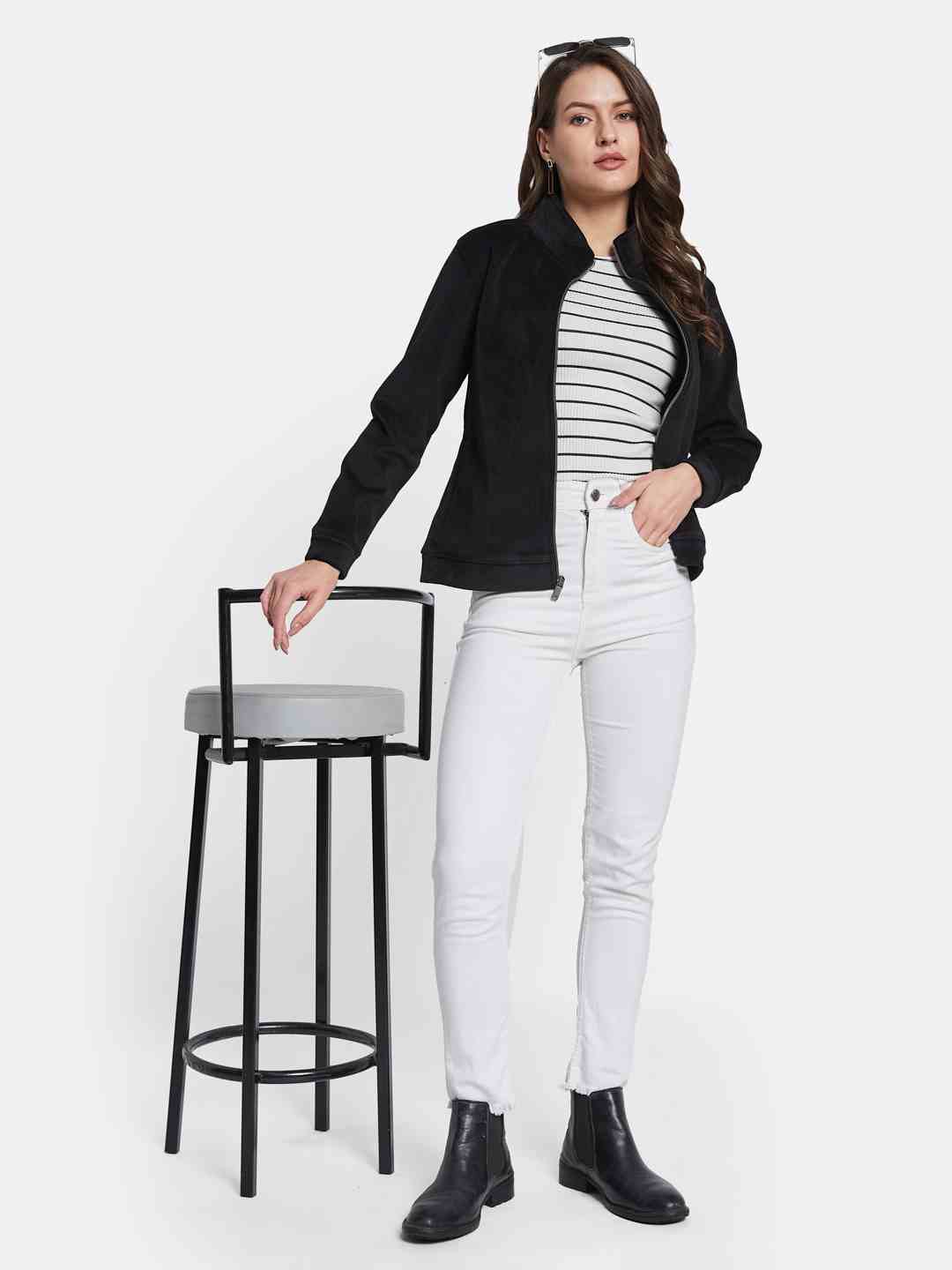 METTLE Women Front-Open aw24 Sweatshirt