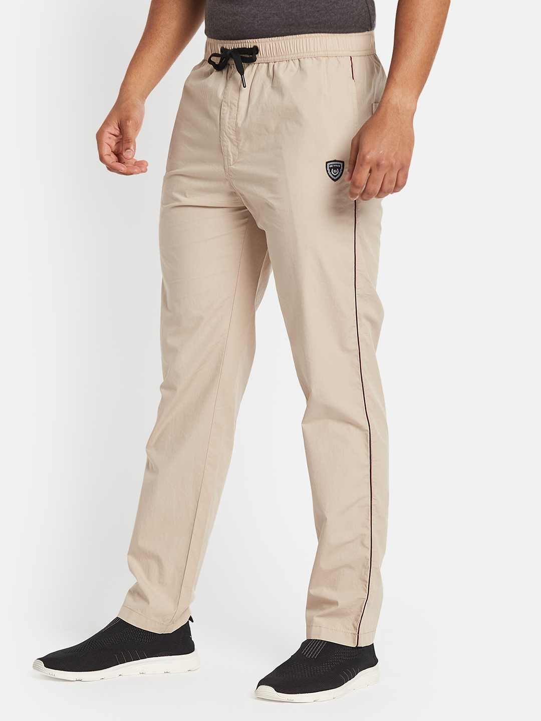 Octave Men Cotton Regular Fit Mid Rise Track Pants