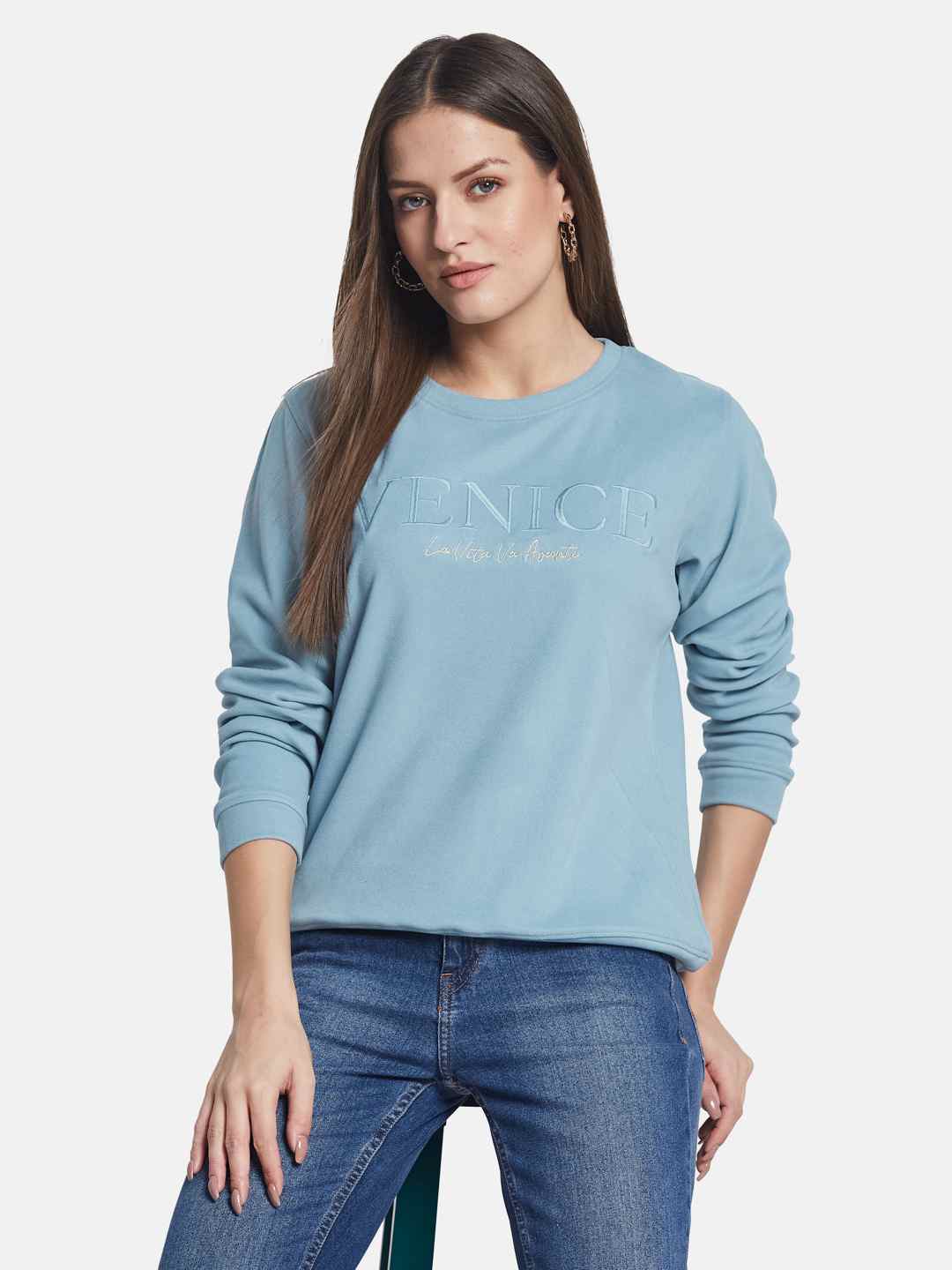 METTLE Women Round Neck Sweatshirt