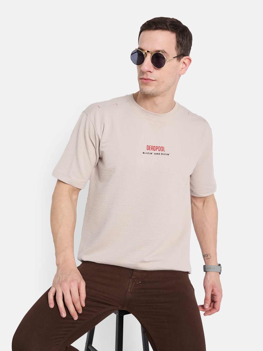 Octave Men Printed T-shirt