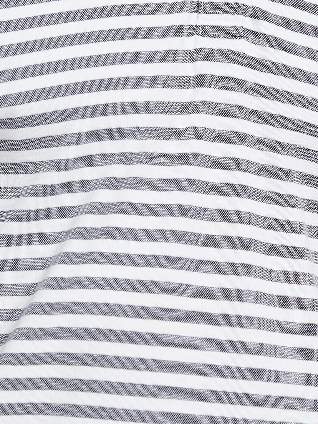 Octave Men Striped Polo Collar Monochrome T-shirt