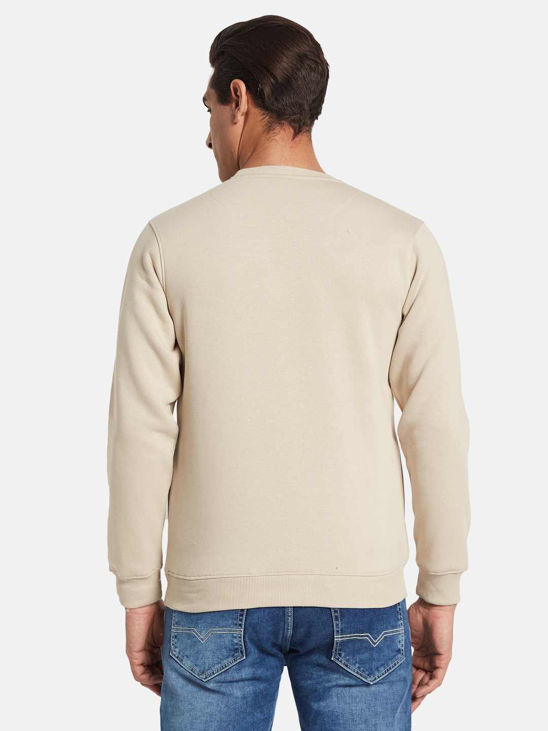 Octave Men Round Neck Pullover Sweatshirt