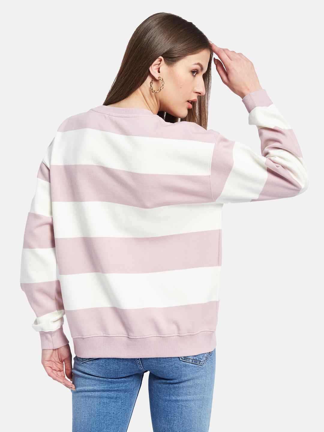 METTLE Women Colourblocked Sweatshirt