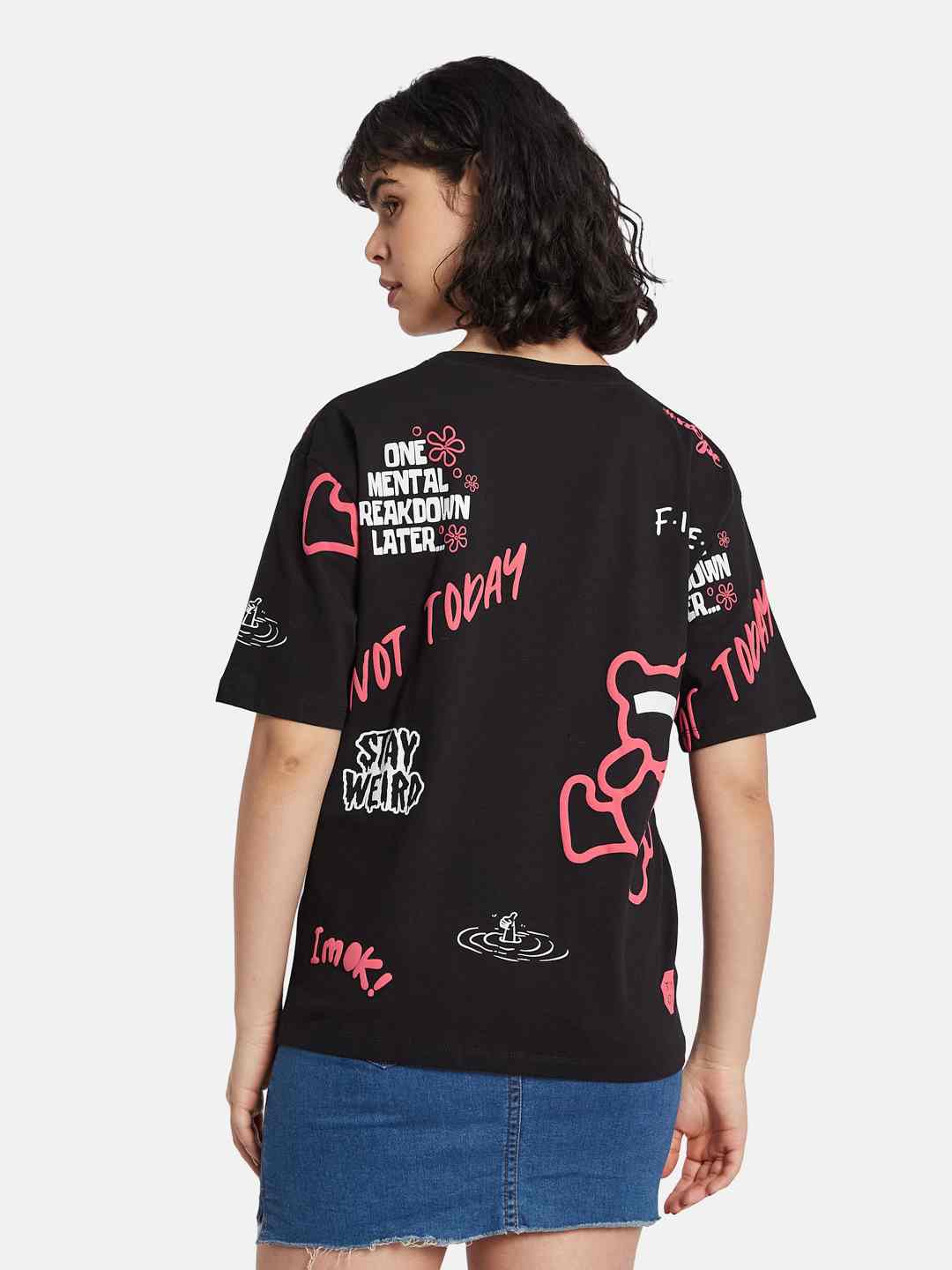 METTLE Women Printed T-shirt