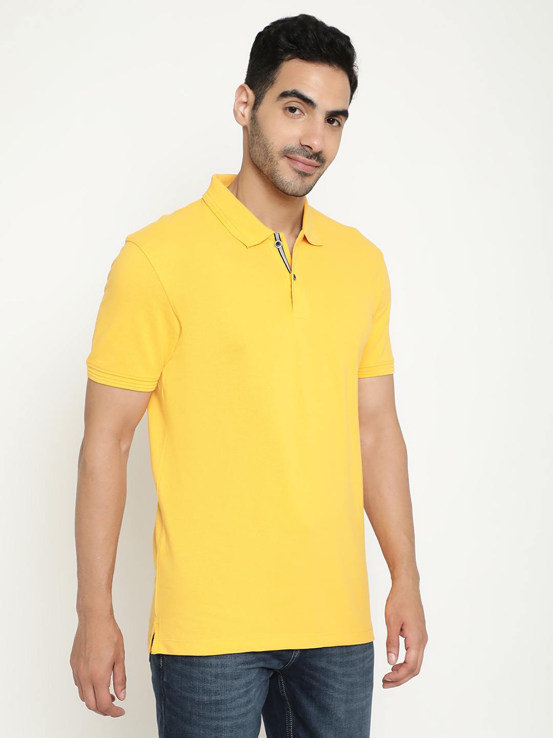 Octave Polo Collar Cotton T-Shirt