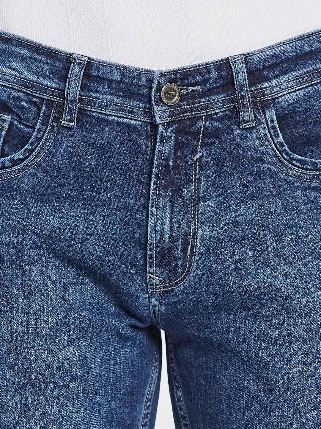 Octave Men Straight Fit Light Fade Stretchable Jeans