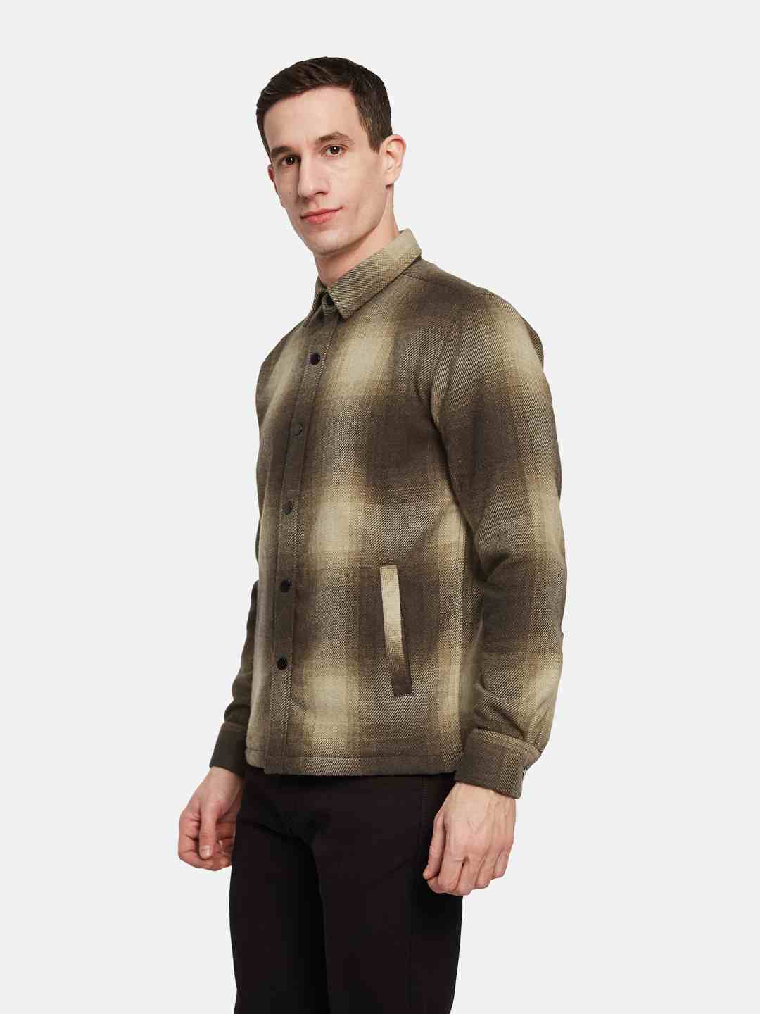 METTLE Men Opaque Colourblocked Casual Shirt