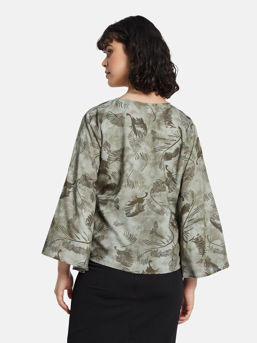 METTLE Floral Print Cotton Top