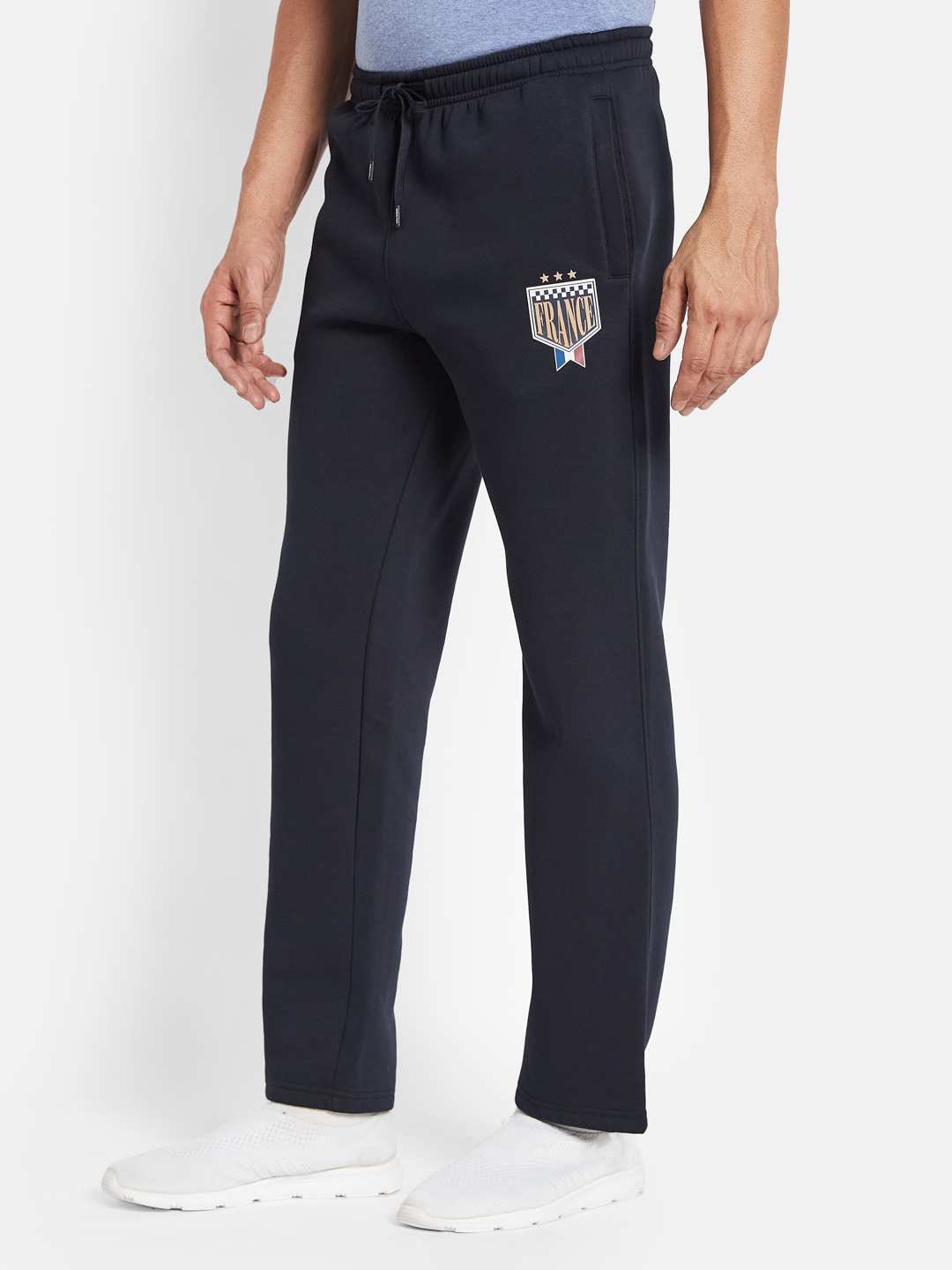 Octave Men Printed Fleece Track Pants