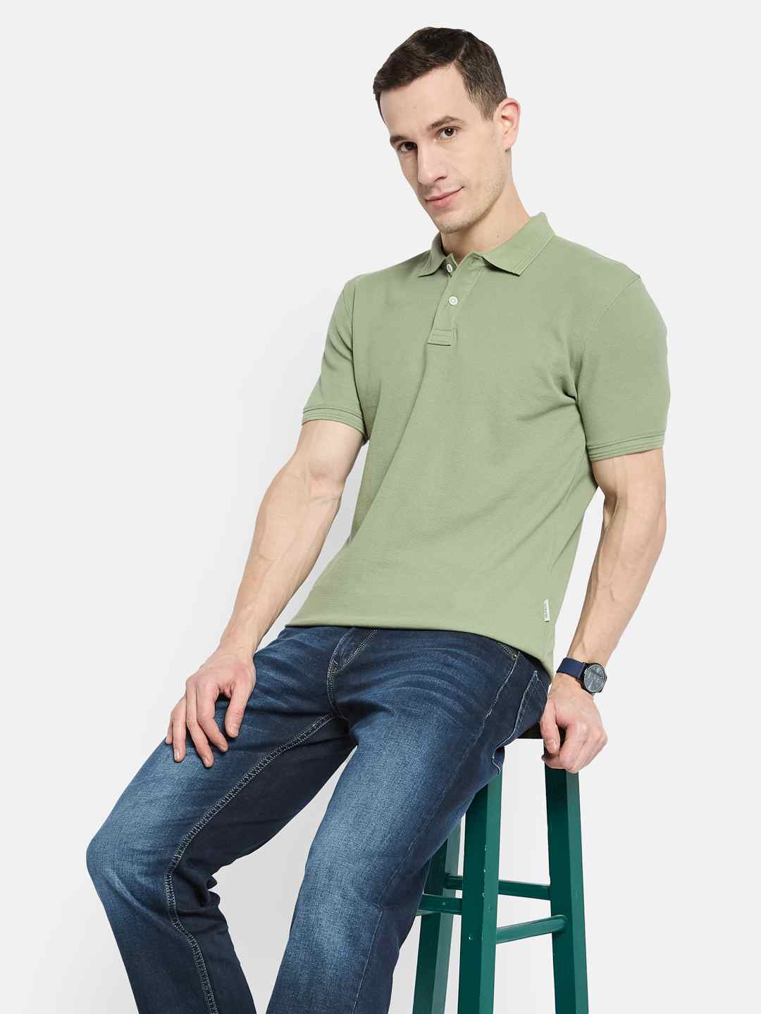 Octave Men Polo Collar T-shirt