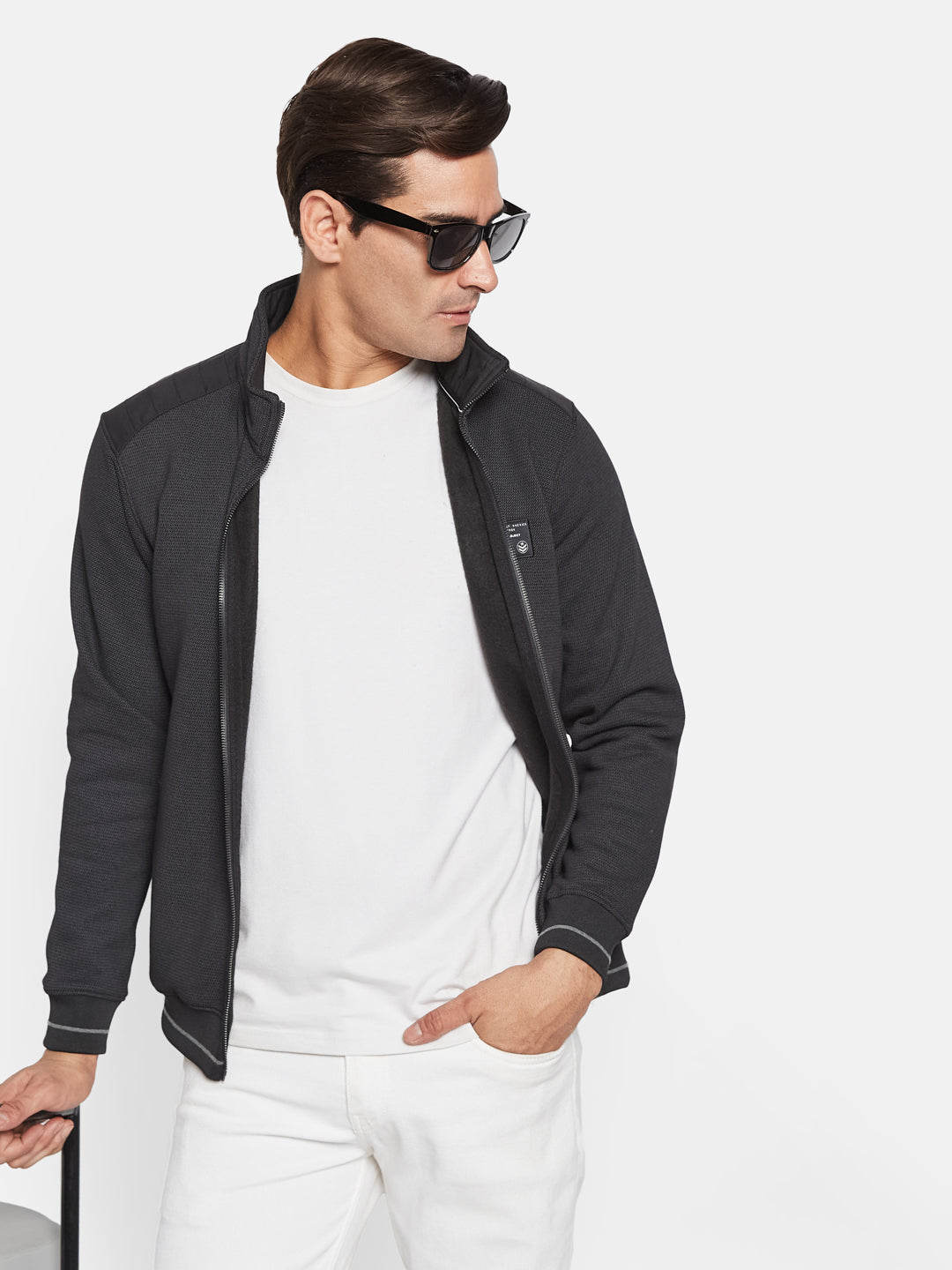 Octave Men Henley Neck Long Sleeves Sweatshirt