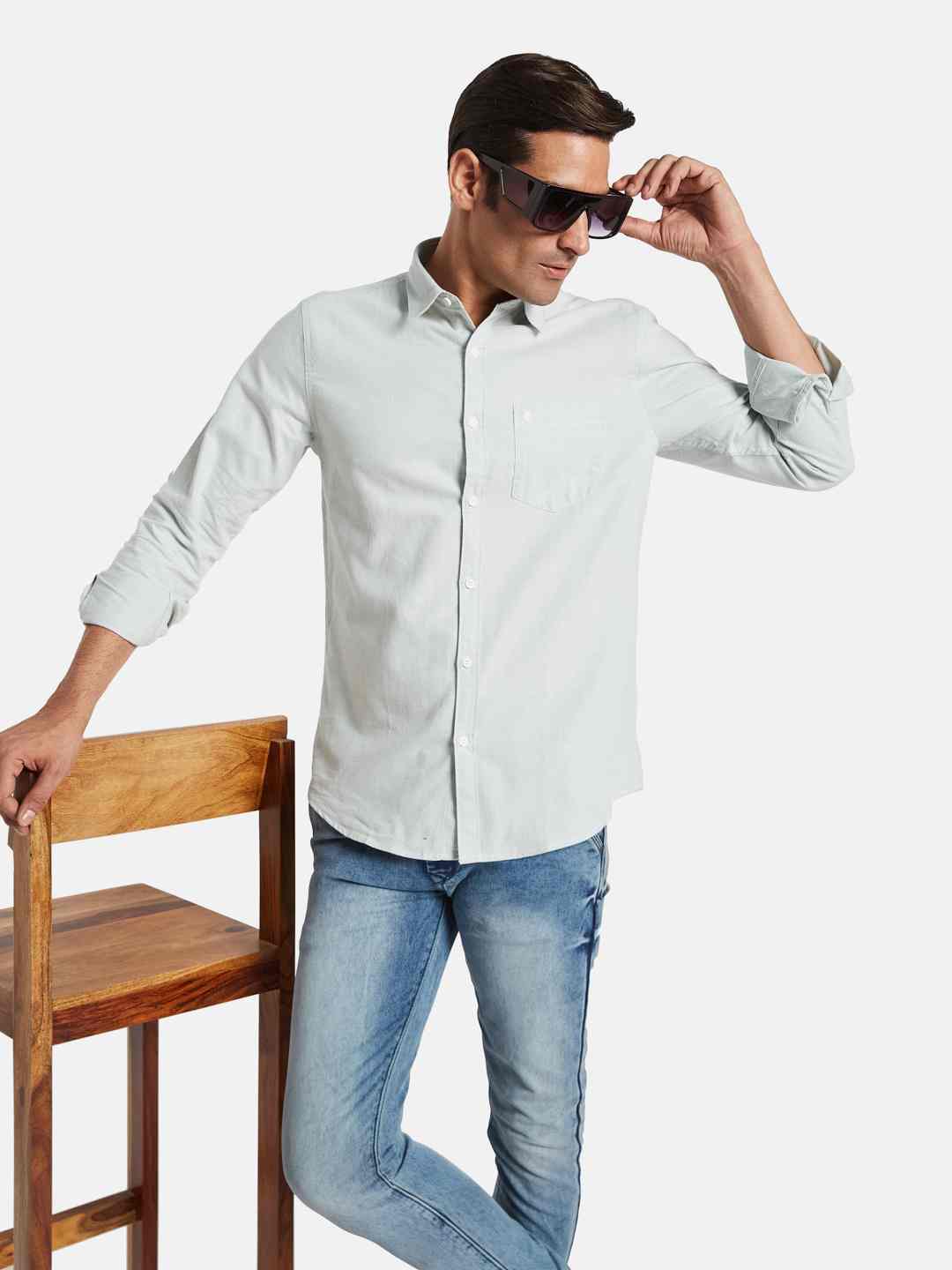 METTLE Men Opaque Casual Shirt