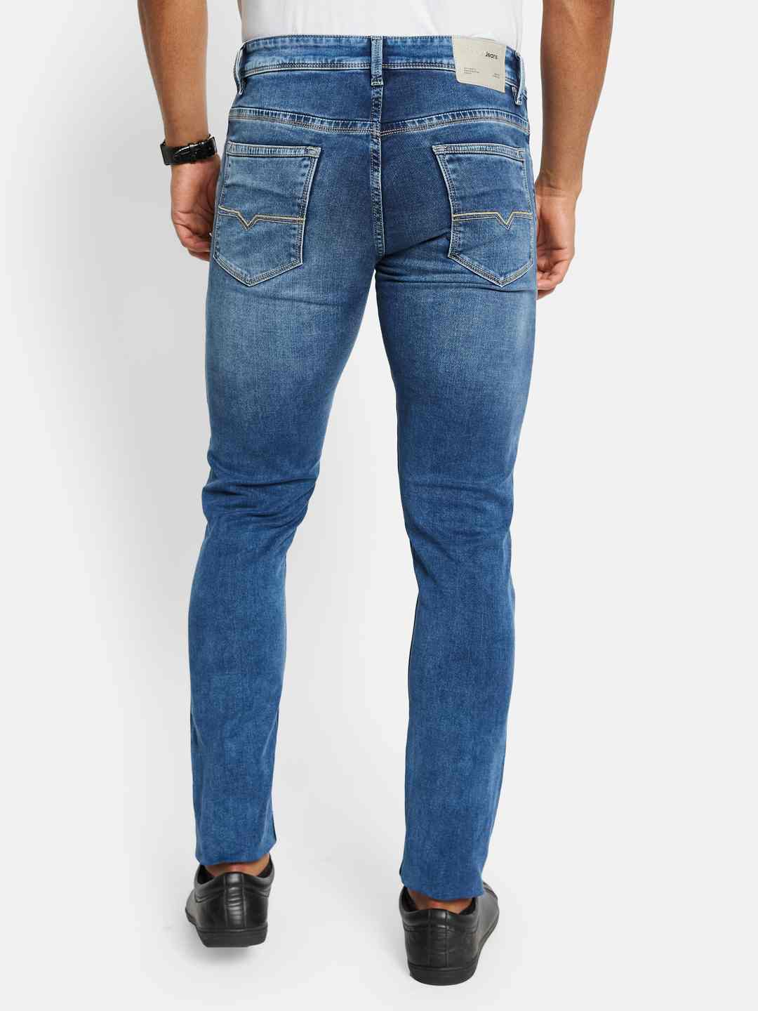 Octave Men Slim Fit Heavy Fade Stretchable Jeans