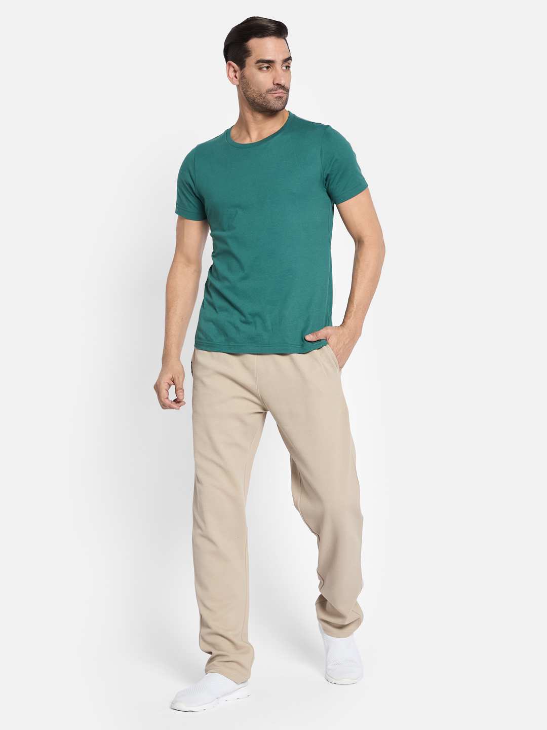 Octave Men Cotton Mid-Rise Regular Fit Track Pant