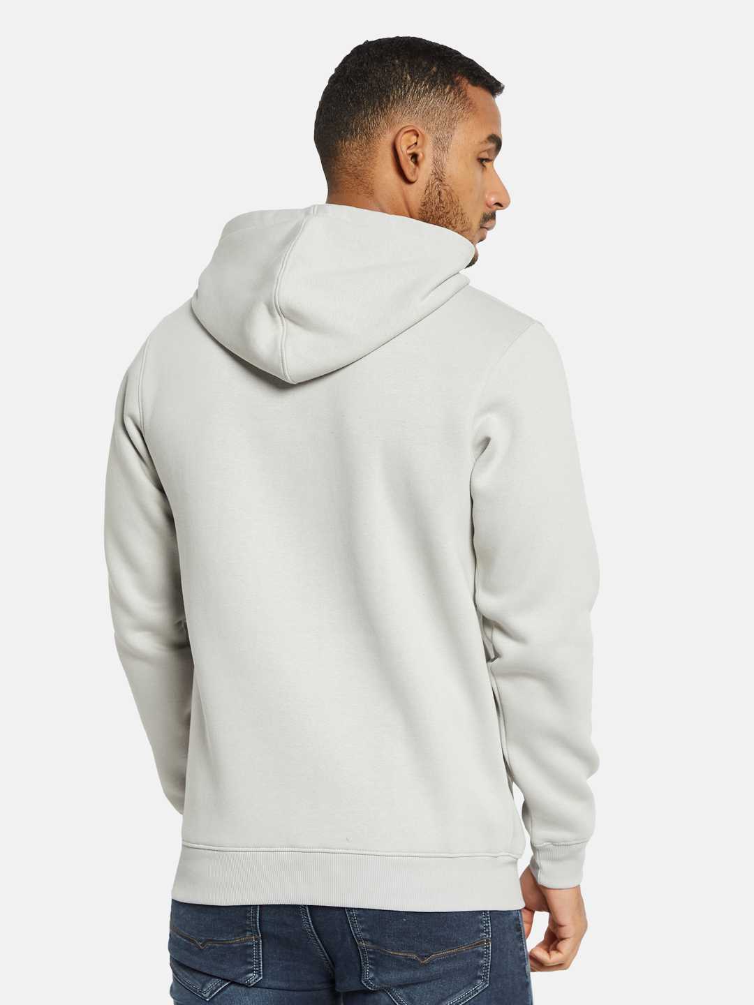 Octave Men Printed Hooded Sweatshirt