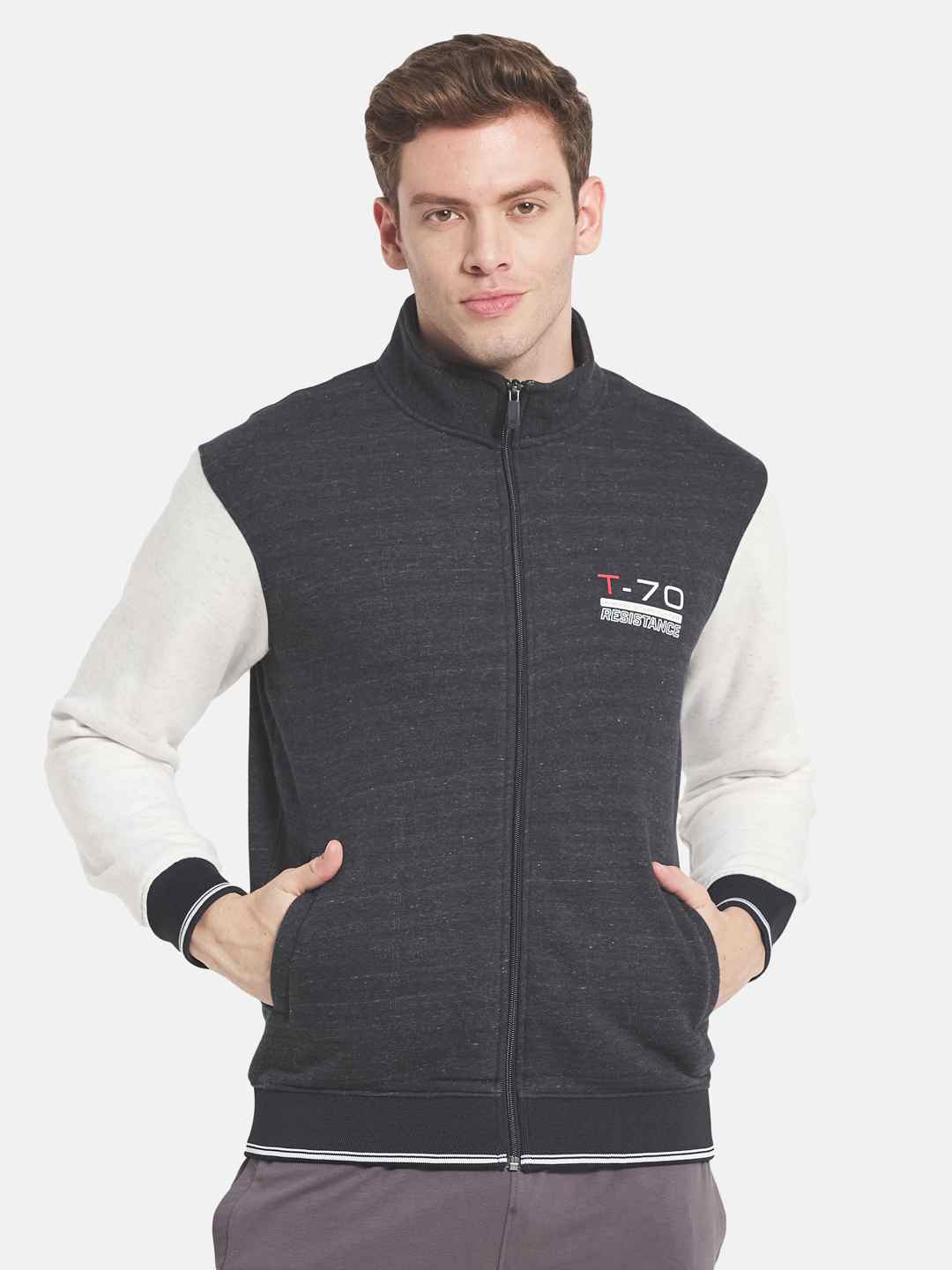 Octave Men Colourblocked Sweatshirt