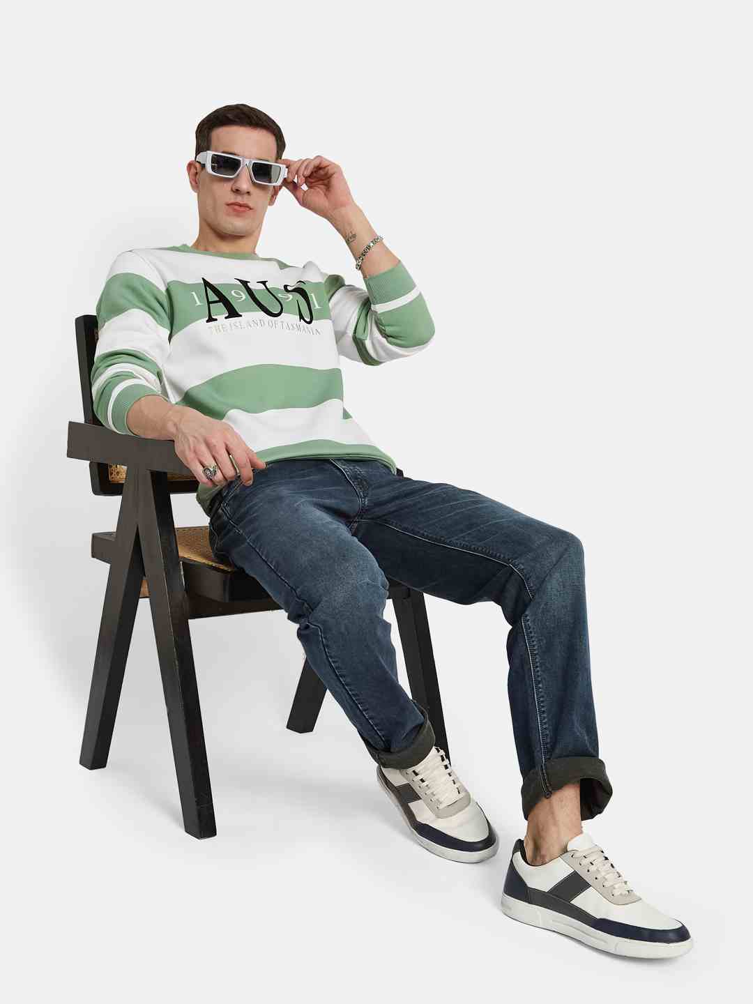 Octave Men Colourblocked Sweatshirt