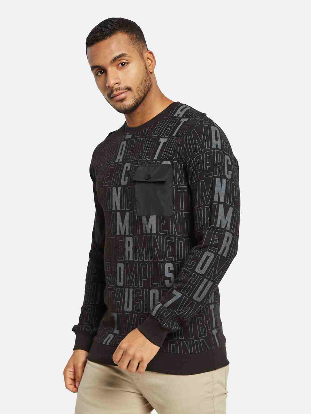 Octave Men Printed Sweatshirt