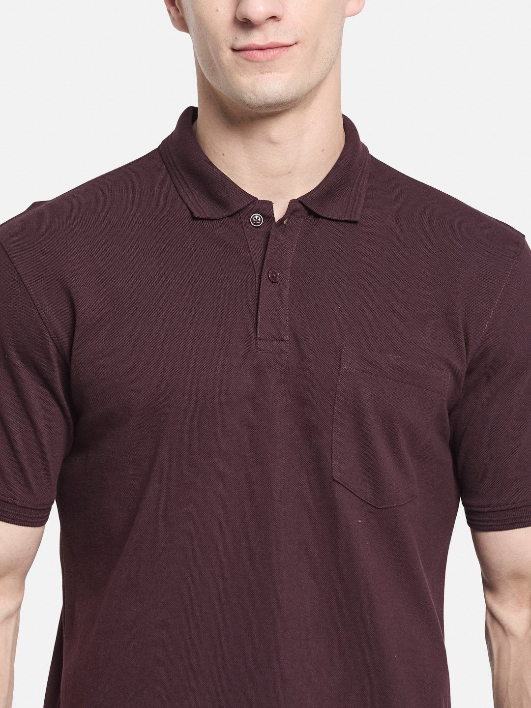 CORE POLO NECK PIQUE T-SHIRT