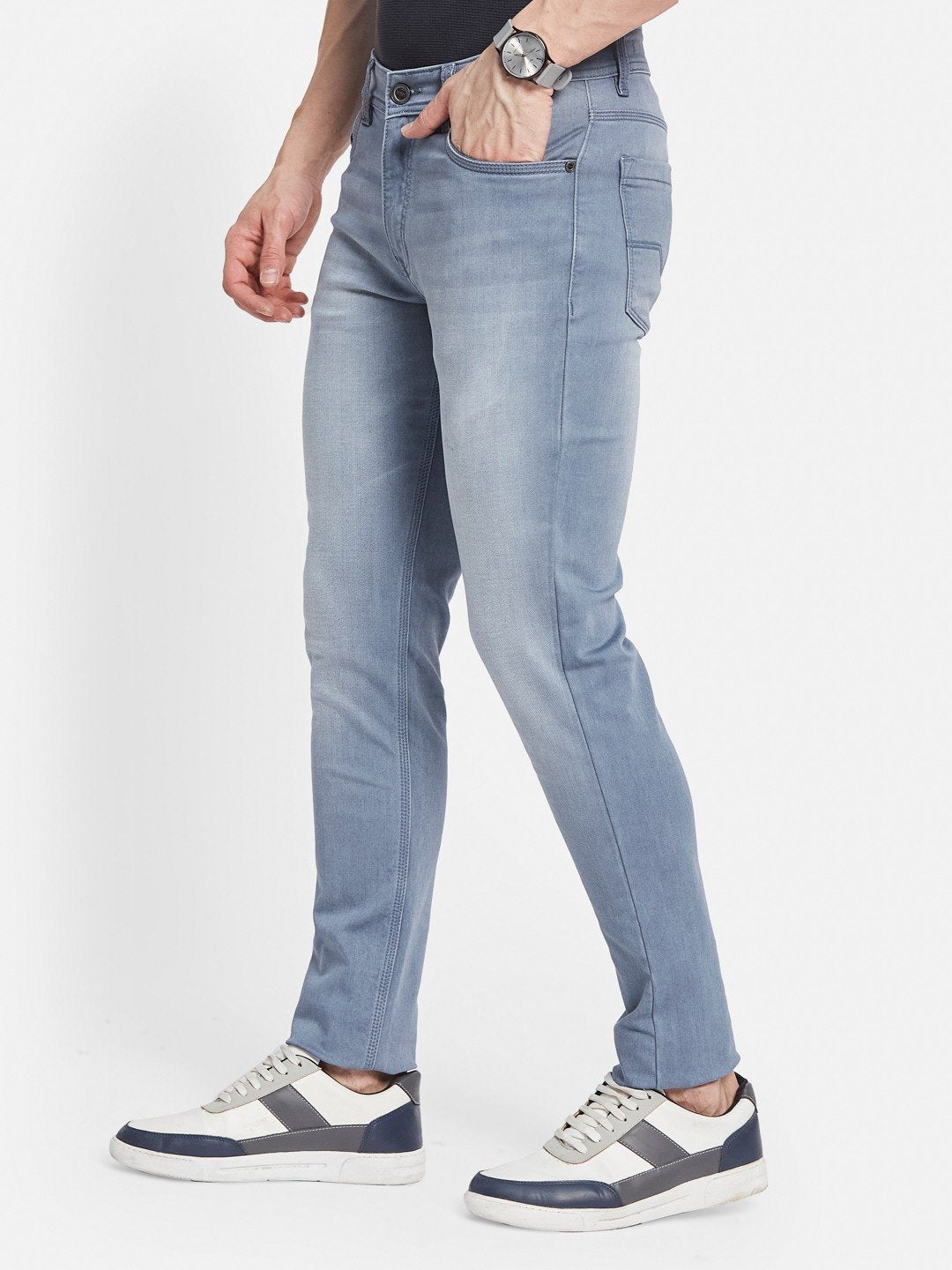 Octave Men Straight Fit Light Fade Stretchable Jeans