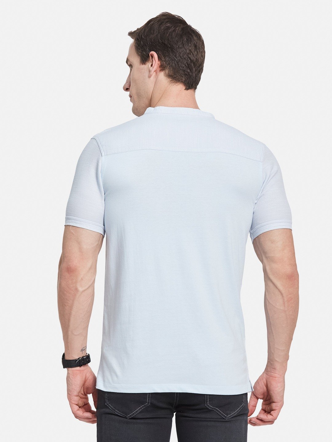 Octave Men Mandarin Collar T-shirt