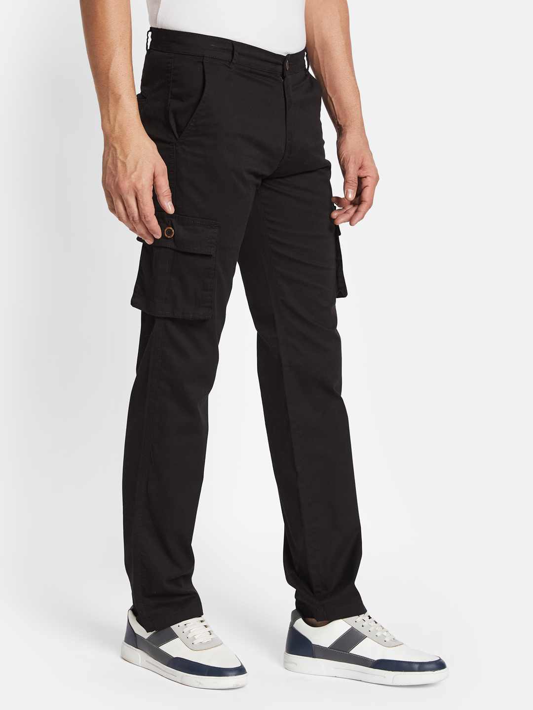 Octave Men Mid-Rise Regular Fit Chinos Trousers