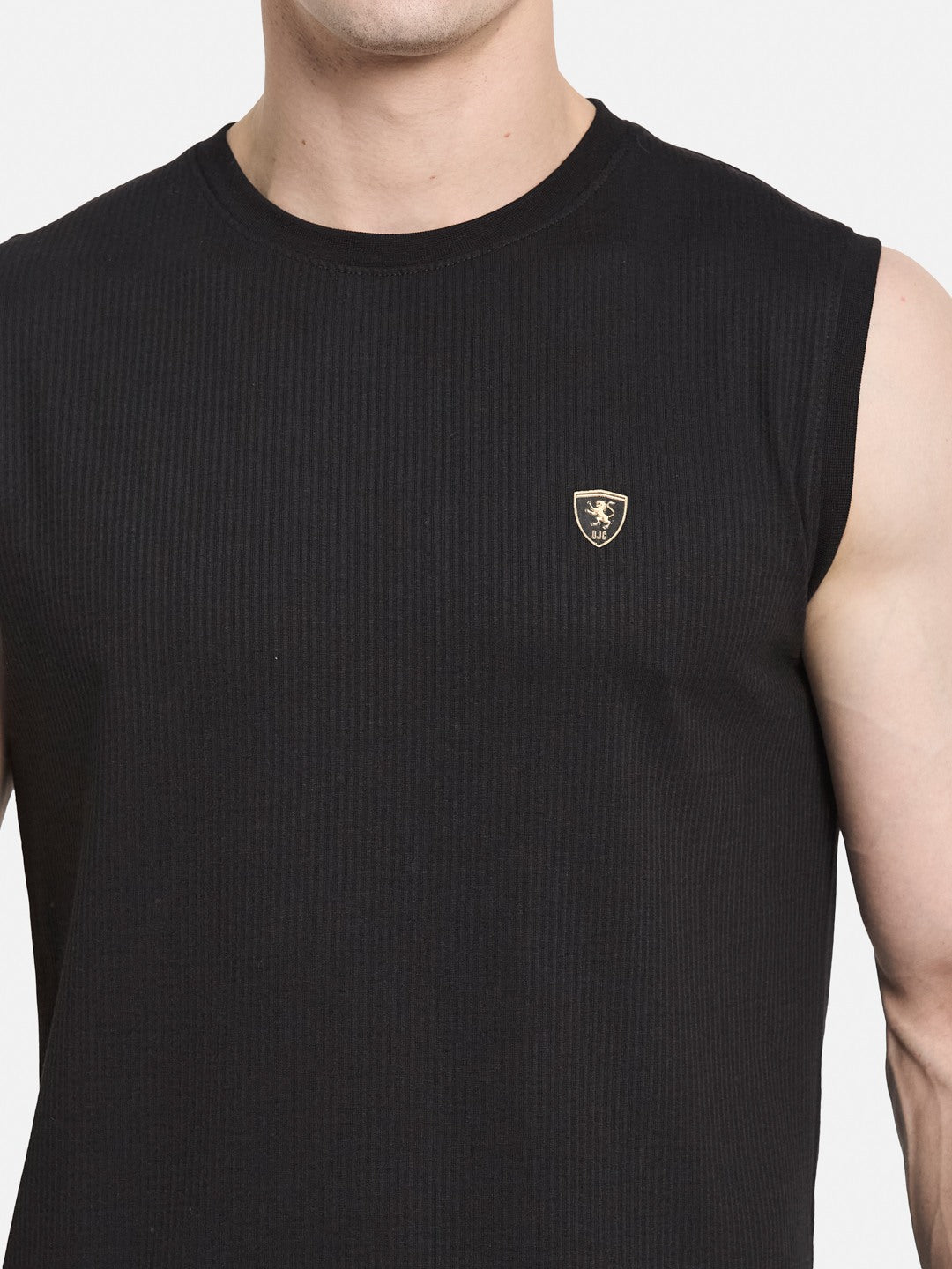 CORE ROUND NECK SHANDOW  SEER SUCKER T-SHIRT
