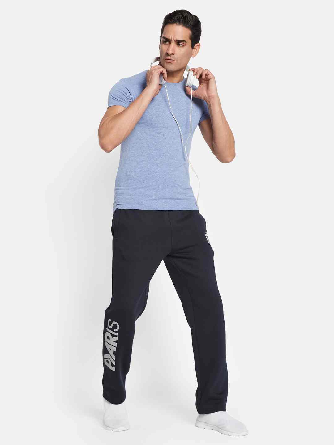 Octave Men Printed Fleece Track Pants