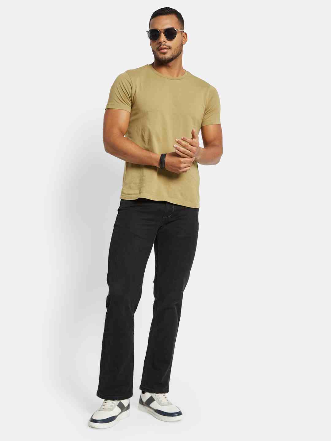 Octave Men Bootcut Stretchable Jeans