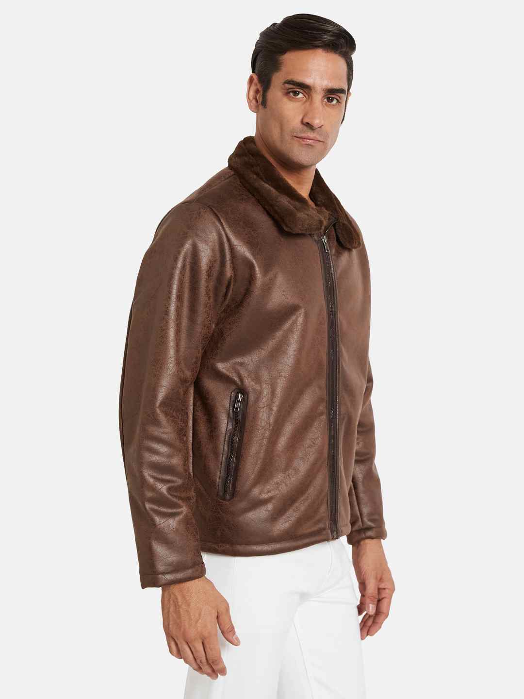 METTLE Men Suede Jacket