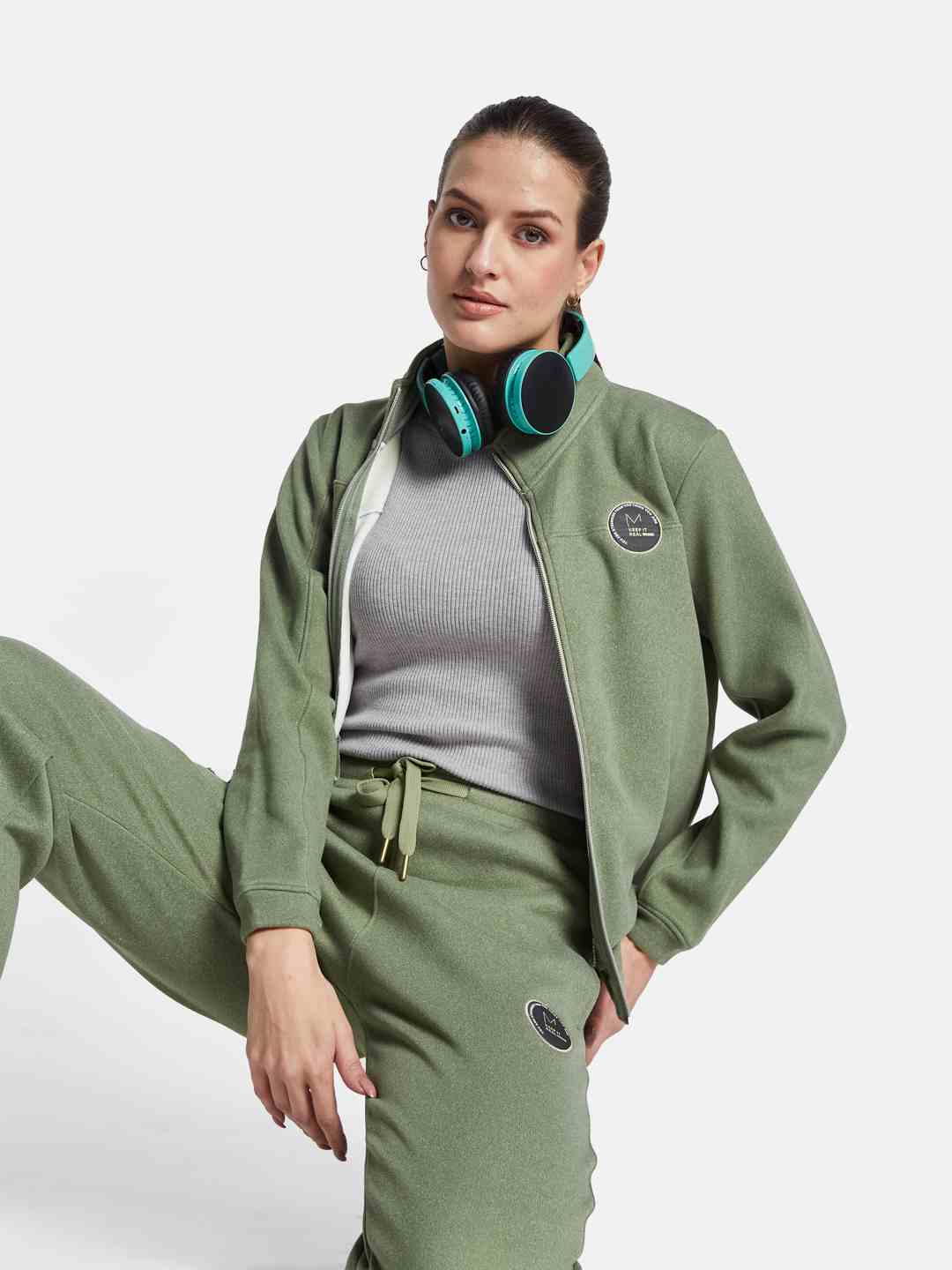 Mettle Women Solid track Suits