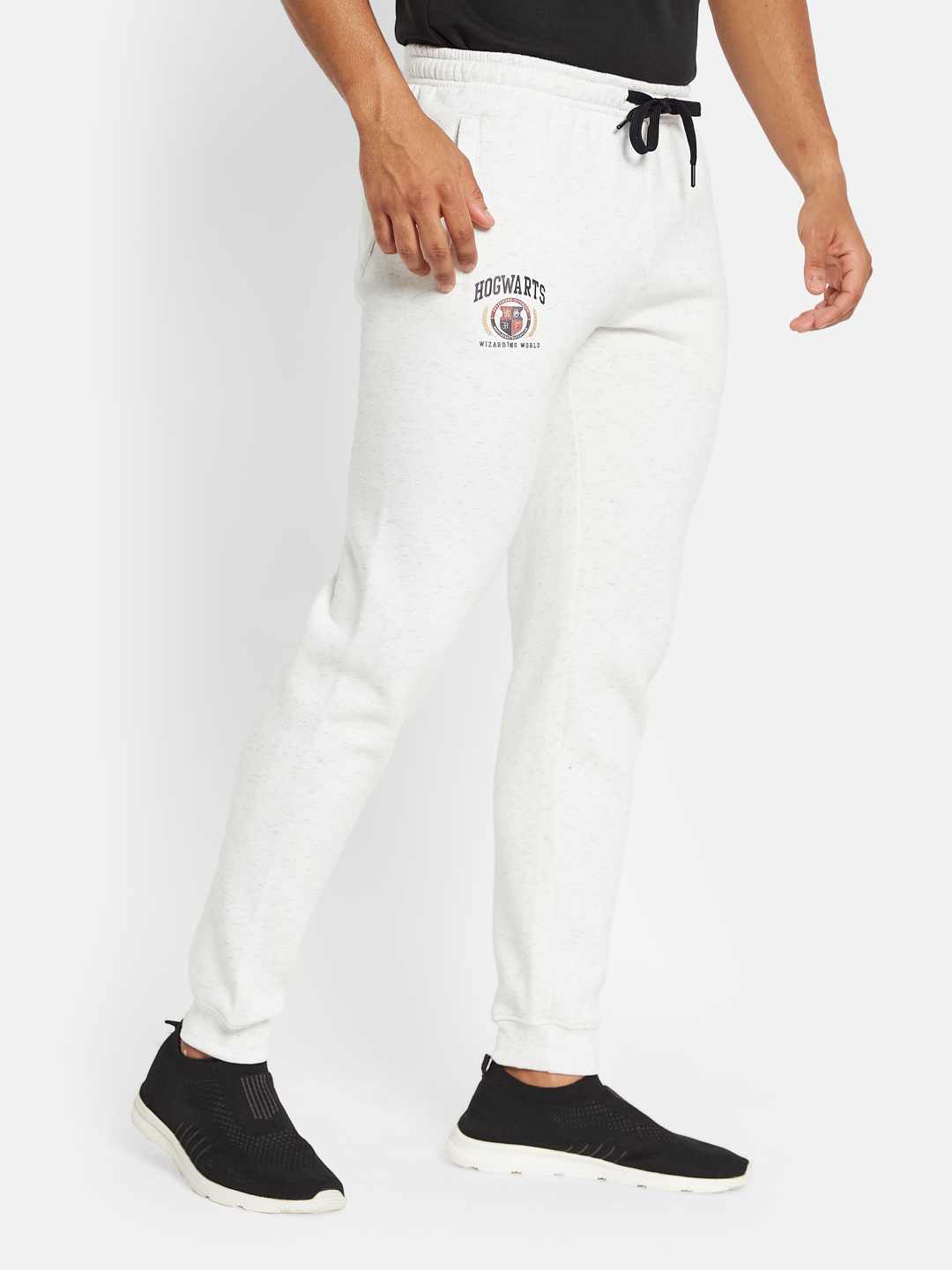 Octave Men Cotton Mid Rise Casual Solid Jogger