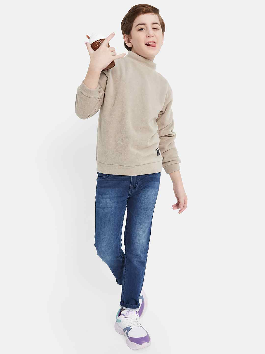 Octave Boys Light Fade Clean Look Stretchable Jeans