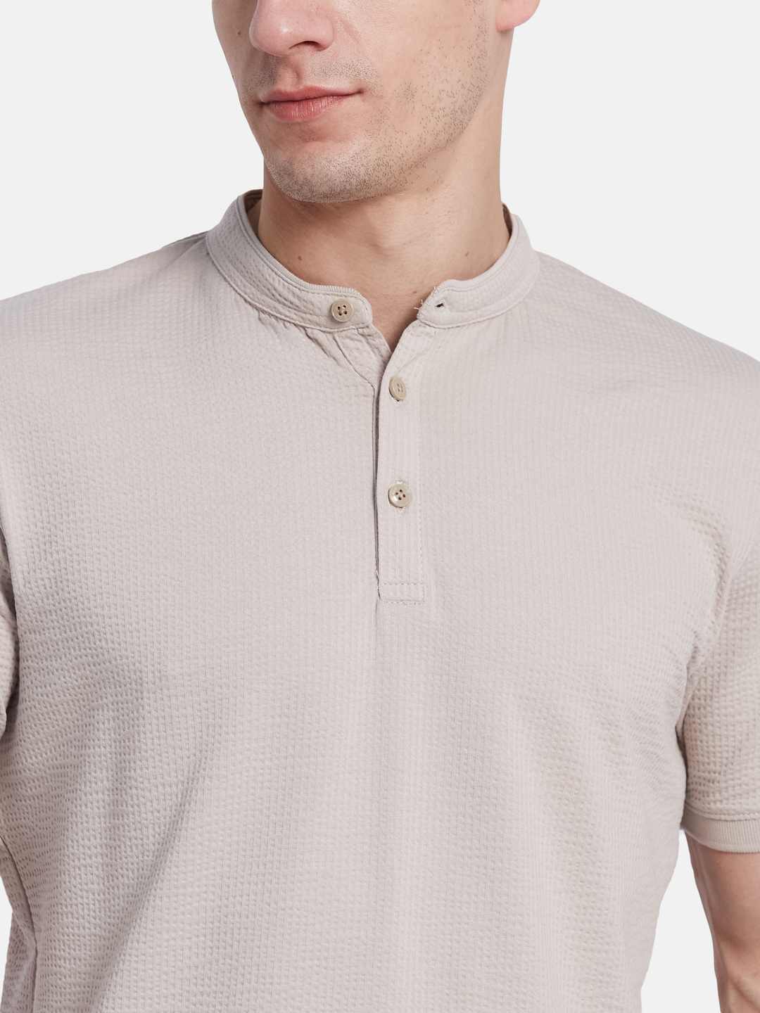 Octave Men Mandarin Collar T-shirt