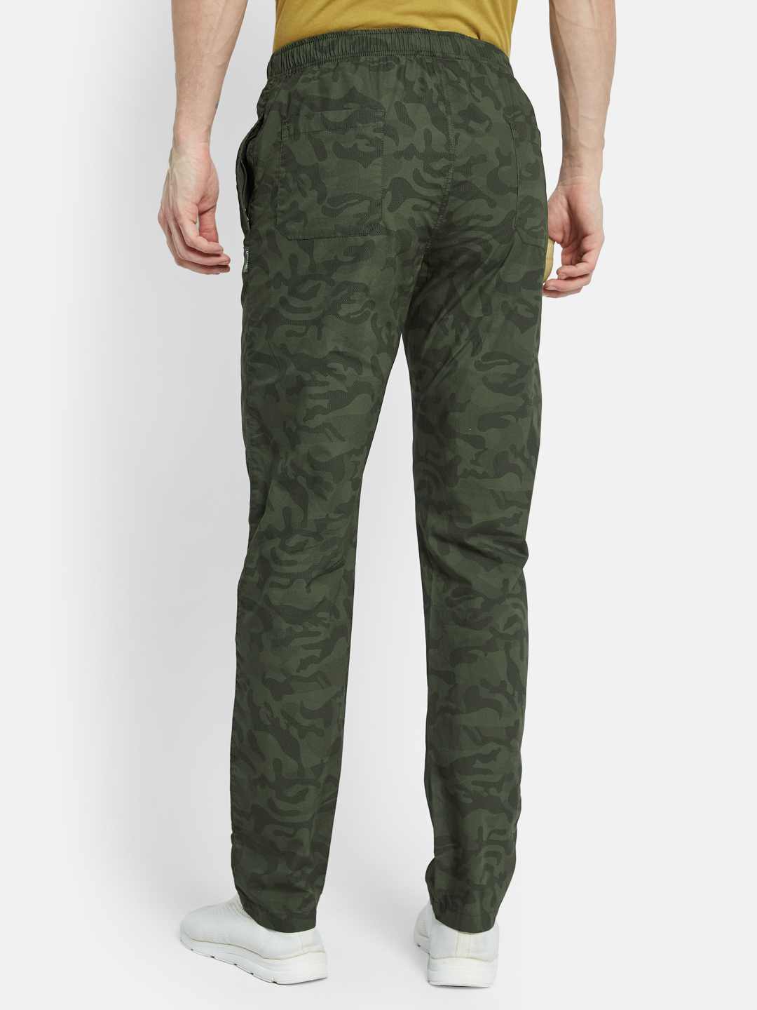 Octave Men Printed Cotton Track Pants