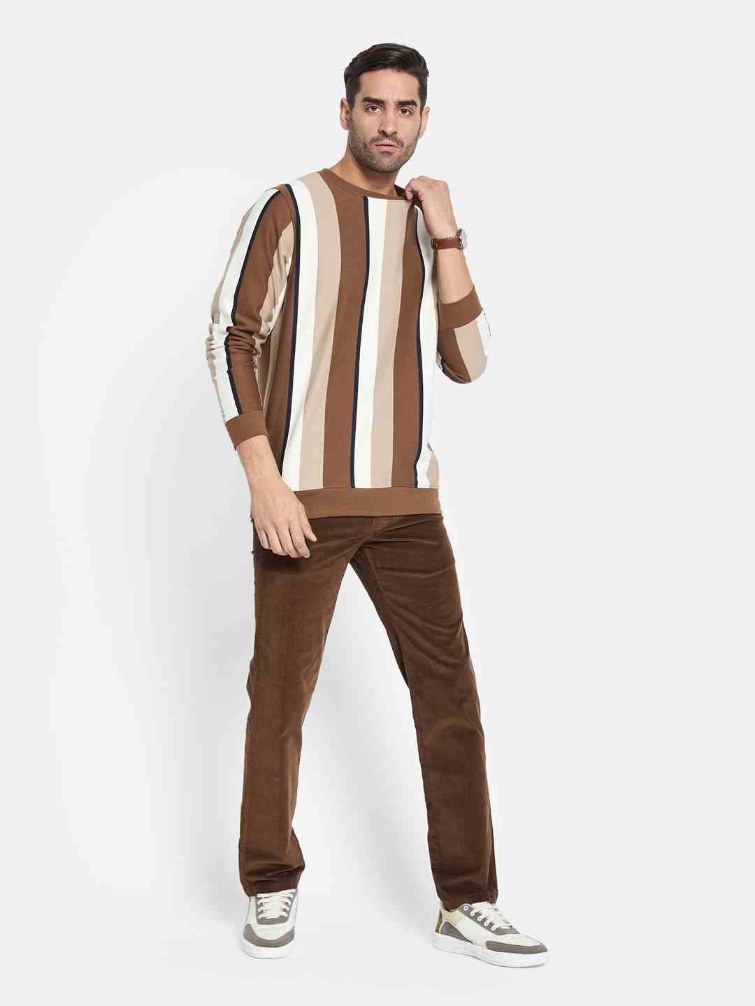 Octave Men Regular Fit Chinos Cotton Trousers