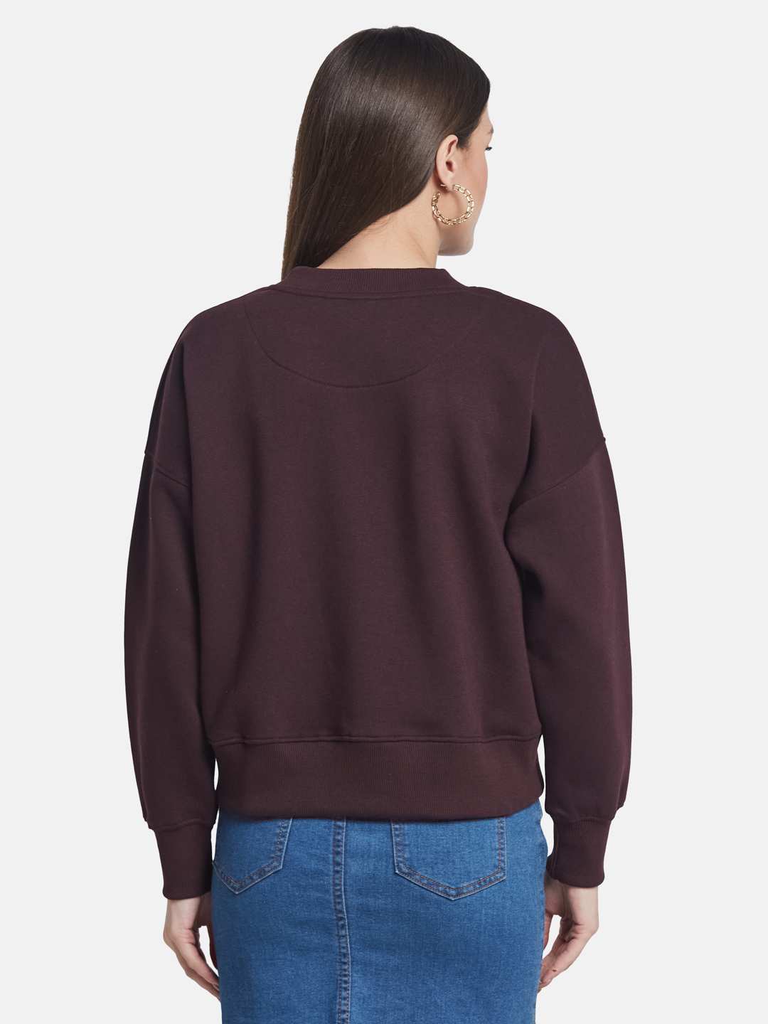 METTLE Women Printed Sweatshirt