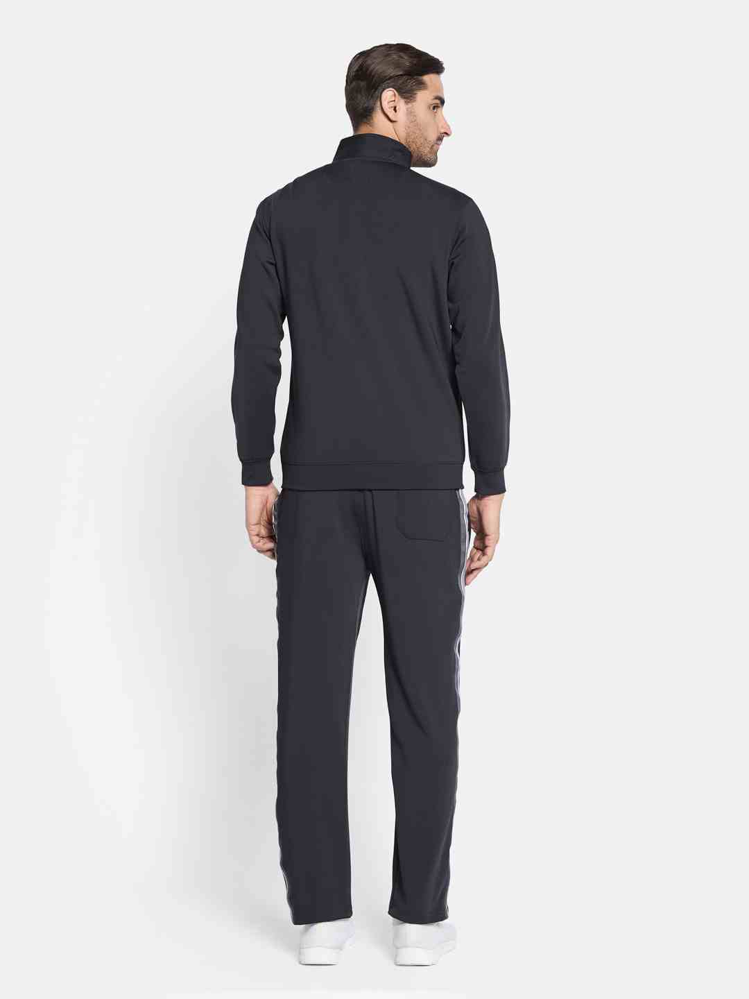 Octave Men Mock Collar Jacket With Track Pants Tracksuit