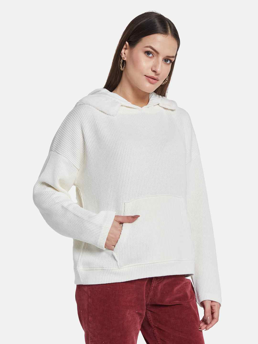 METTLE Women Hooded Sweatshirt