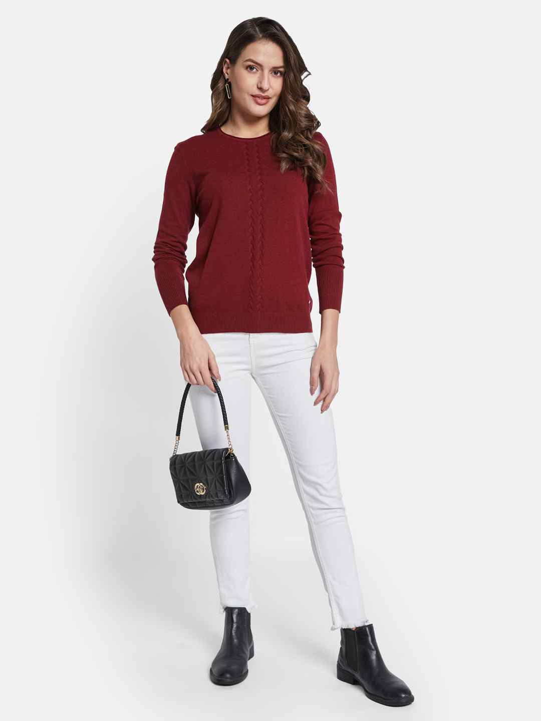 METTLE Women Chevron Pullover