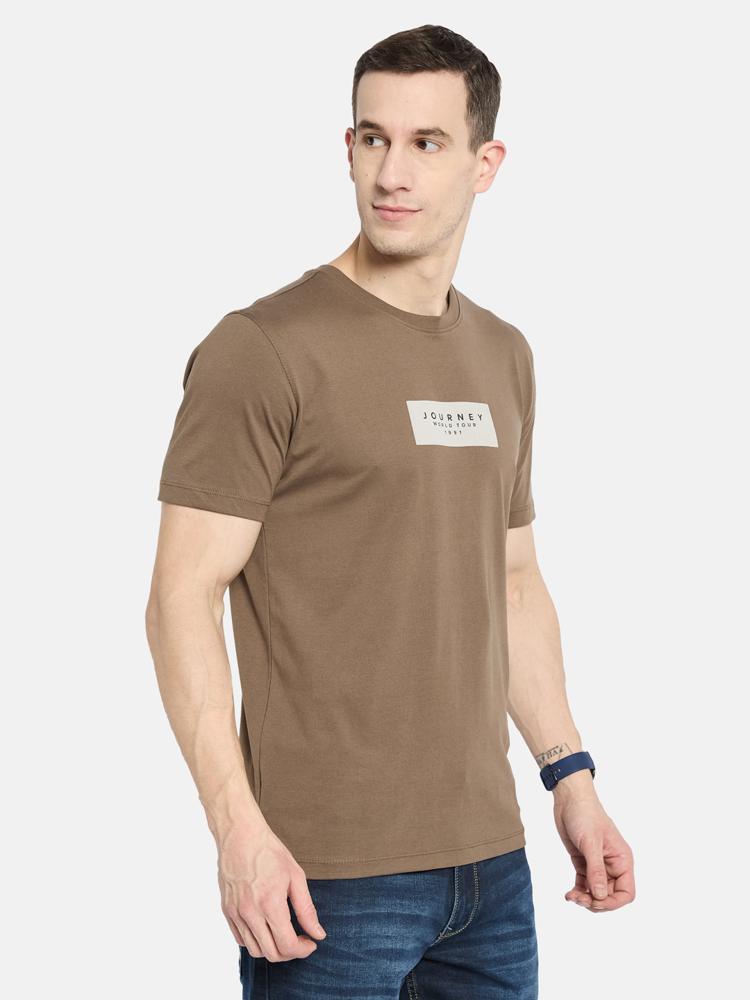 Octave Men Printed T-shirt