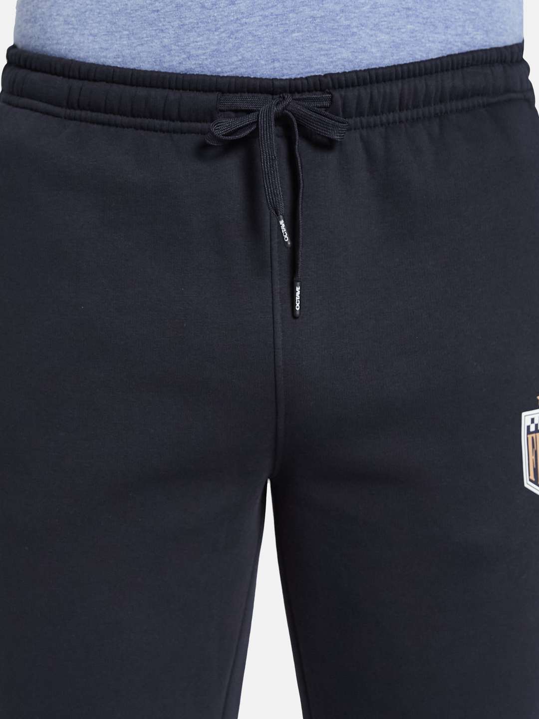 Octave Men Printed Fleece Track Pants