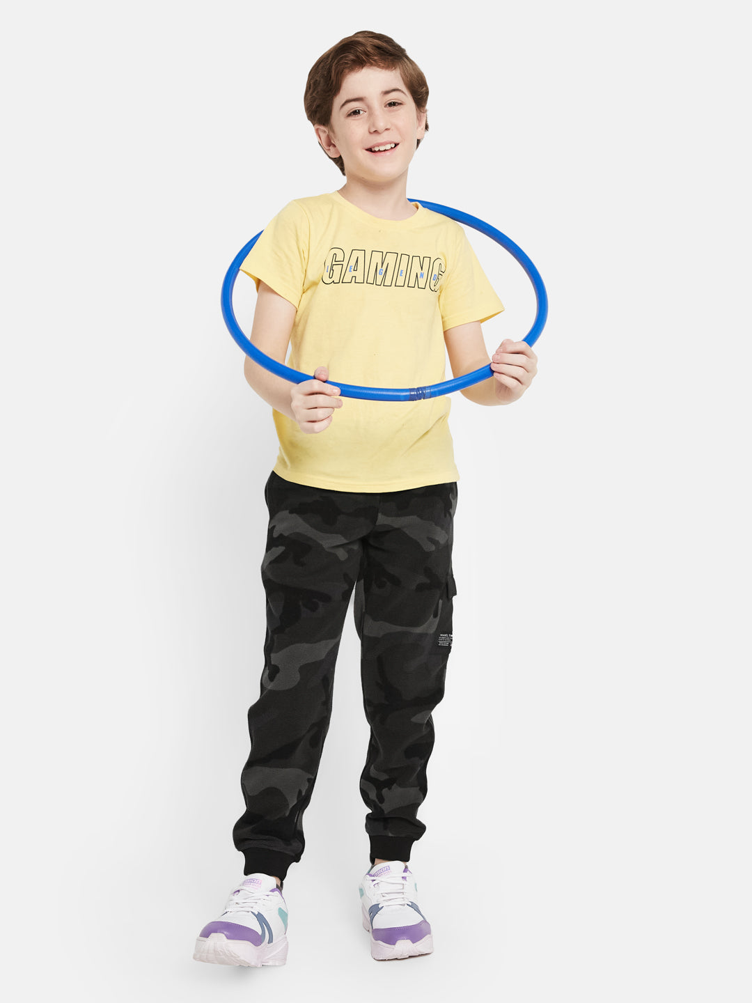 Octave Boys Printed Fleece Joggers