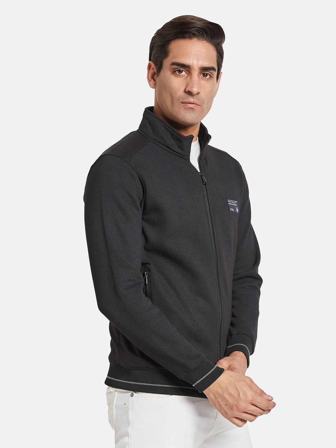 Octave Men Henley Neck Long Sleeves Sweatshirt