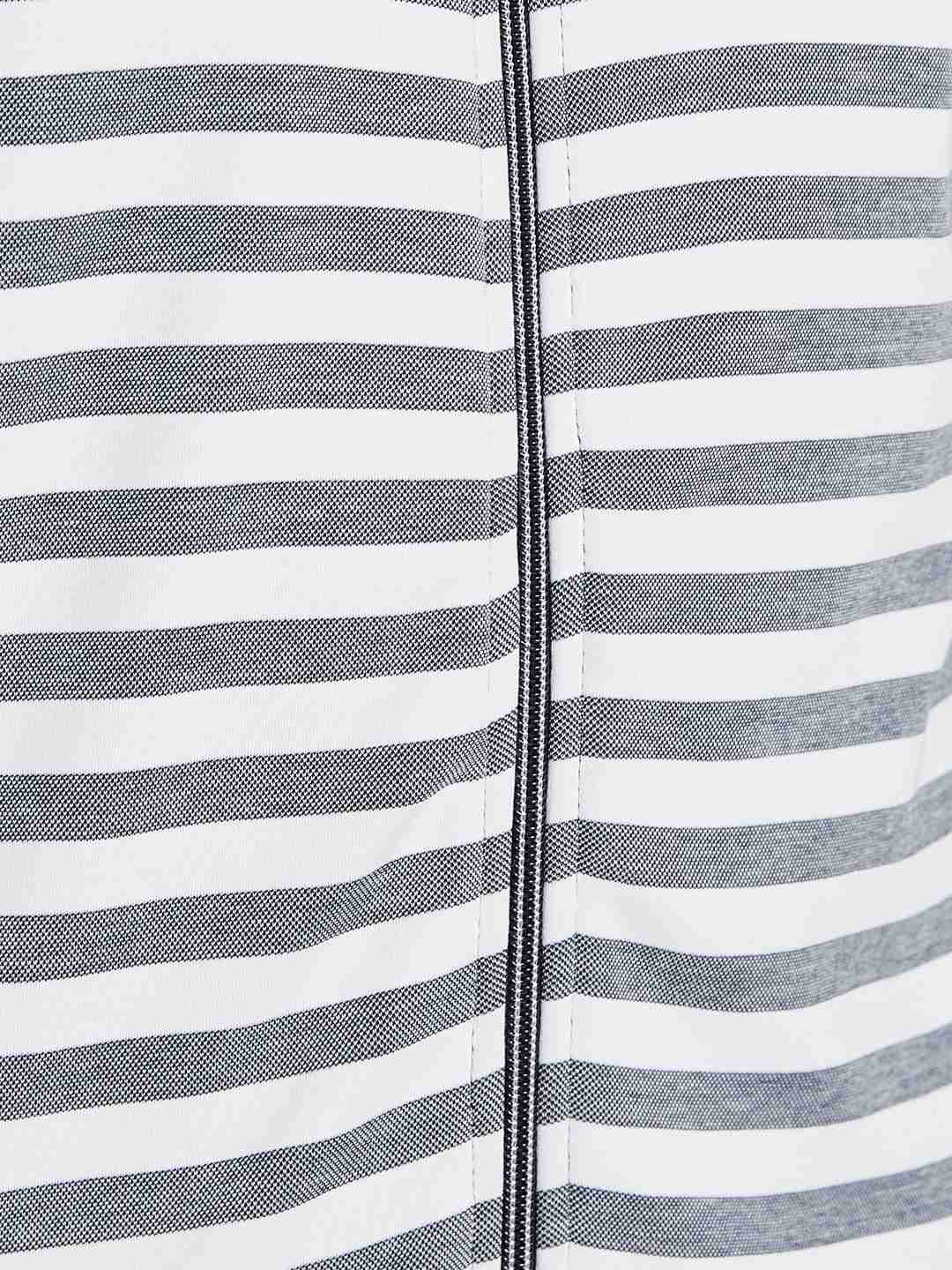 Octave Men Striped Printed Sweatshirt